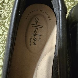 Clarks Black Loafers